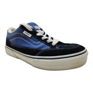 Vans Bearcat Shoes Size 6 Blue/Black Boys Leather Upper